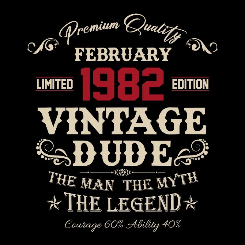 February 1982 Vintage Birthday Gift