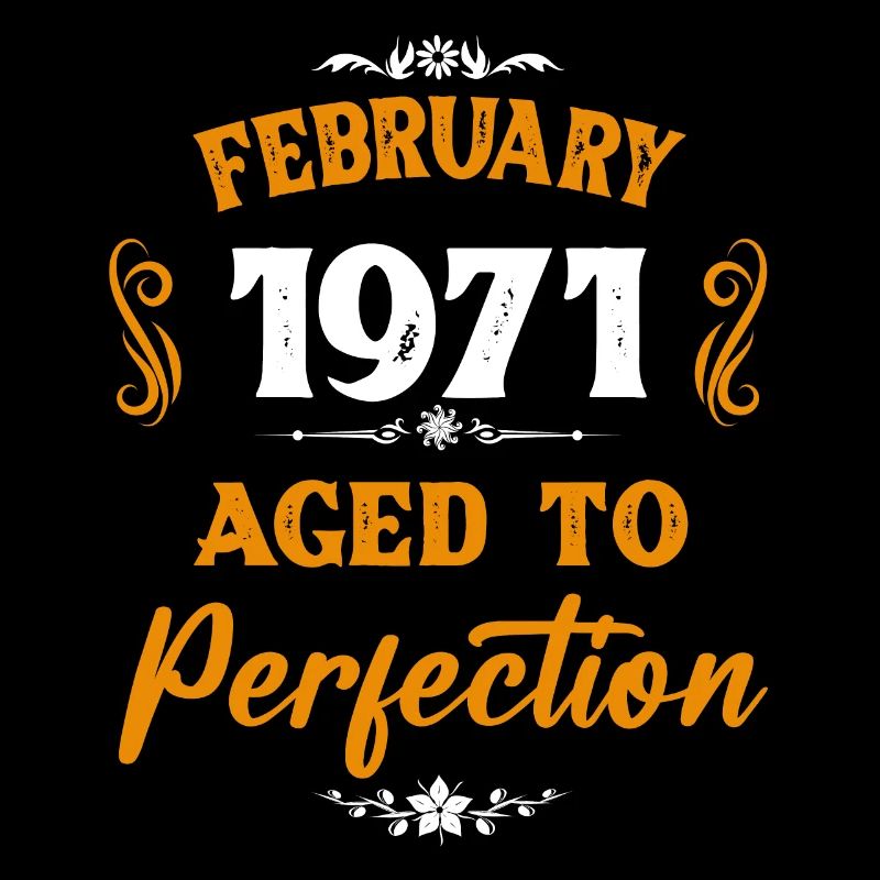 Februar 1971 Vintage Geburtstag Geschenk