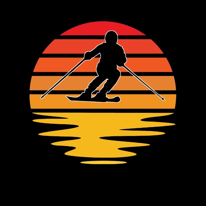 Retro skiing
