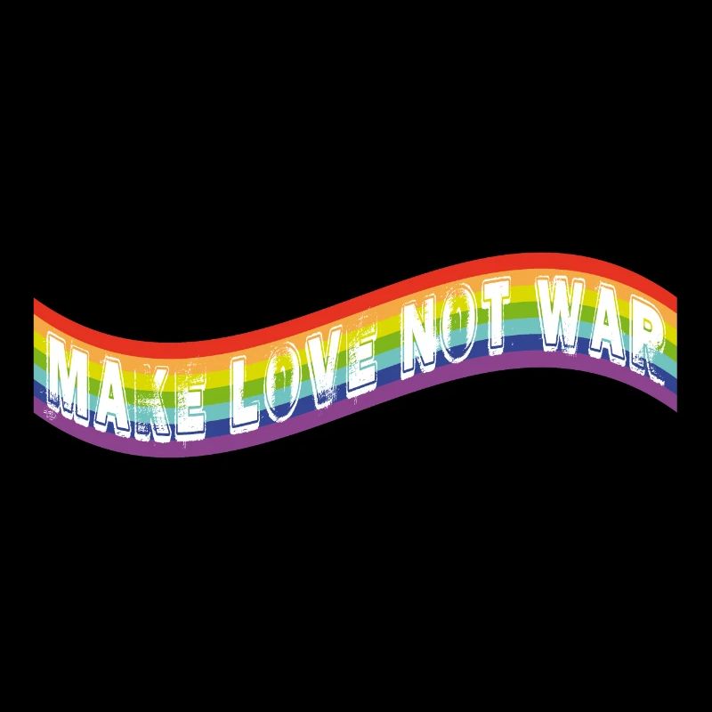 Faites l’amour, pas la guerre | Drapeau arc-en-ciel