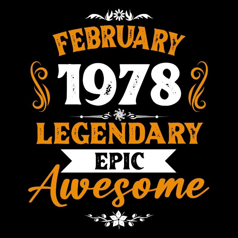 February 1978 Legends Birthday Gift