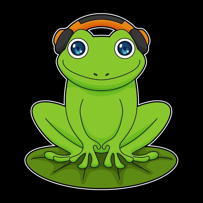 Frog Headphone Music