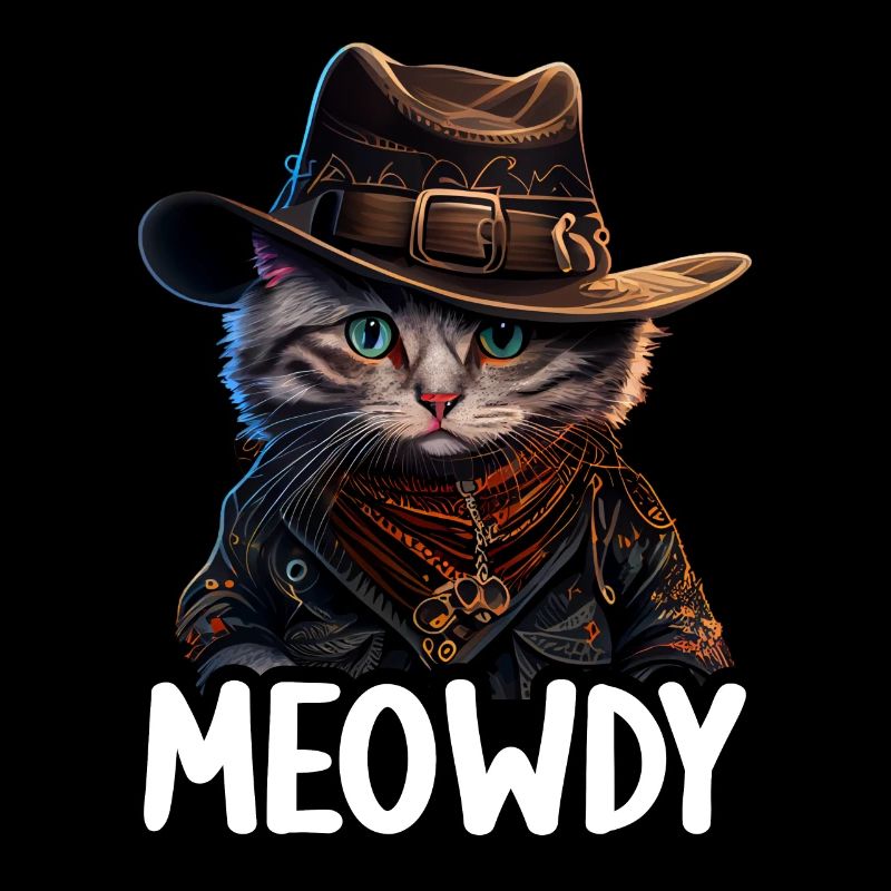 Meowdy Funny cat Meme for Cat Lovers