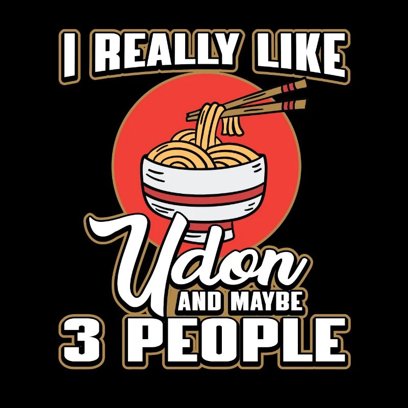 Lustiger Udon Nudel Spruch