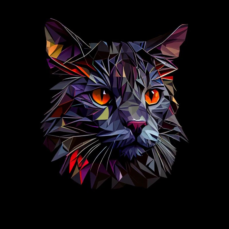 Cat Cats Kitten Polygon Cat