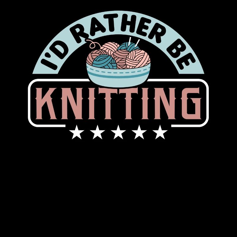 Handarbeit Stricken lustiger Strick Spruch