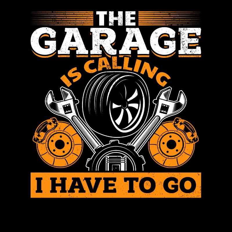 Garage ruft KFZ Mechaniker Oldtimer Bastler Tuning