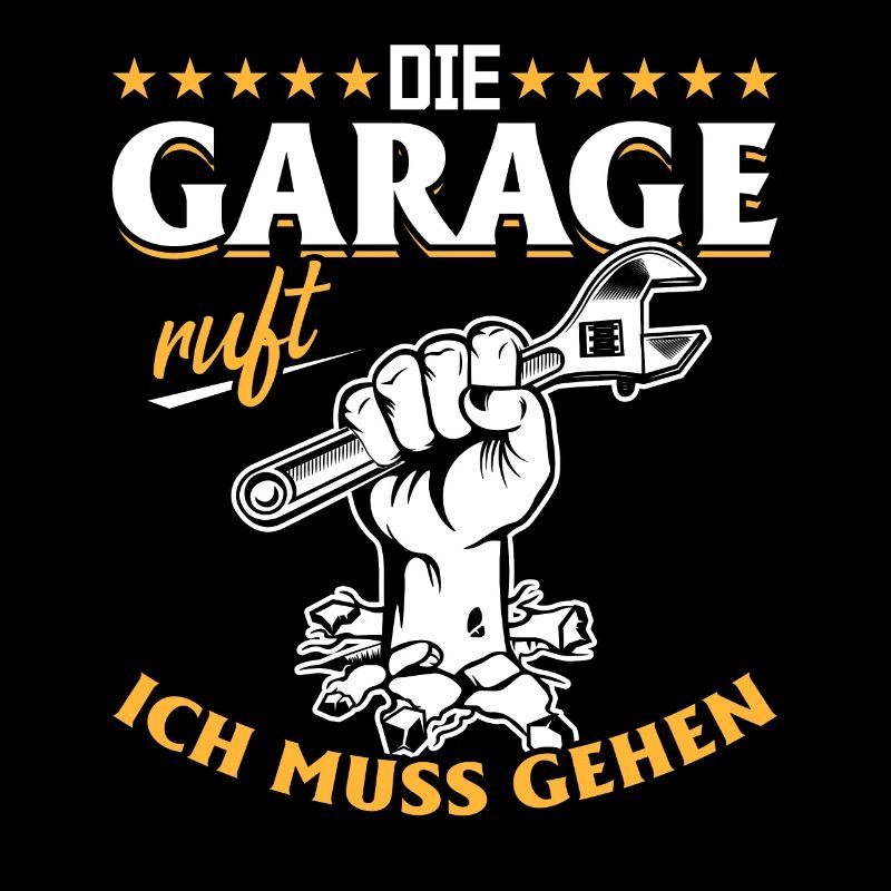 Garage ruft KFZ Mechaniker Oldtimer Bastler Tuning