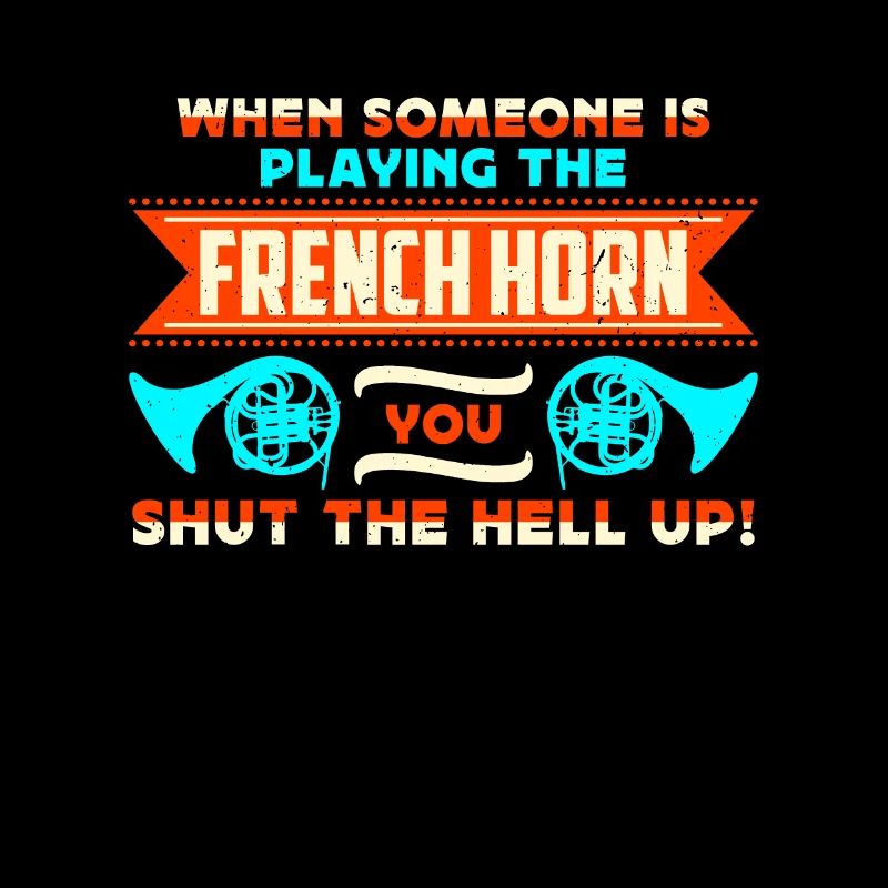 French Horn When Someone Is Playing Marching Horn