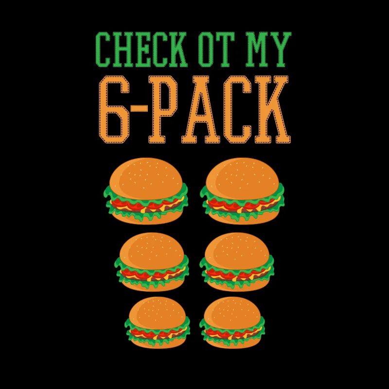 Consultez mon pack de 6 Sixpack Funny Burger Fast Food