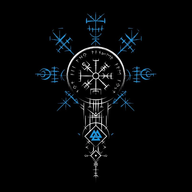 Celtic Vikinger Vegvisir compas Vikings