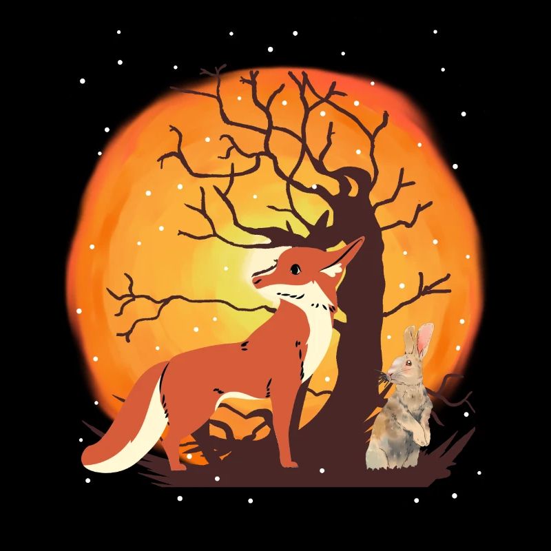 Sun Winter Snow Wildlife Fox Rabbit Nature