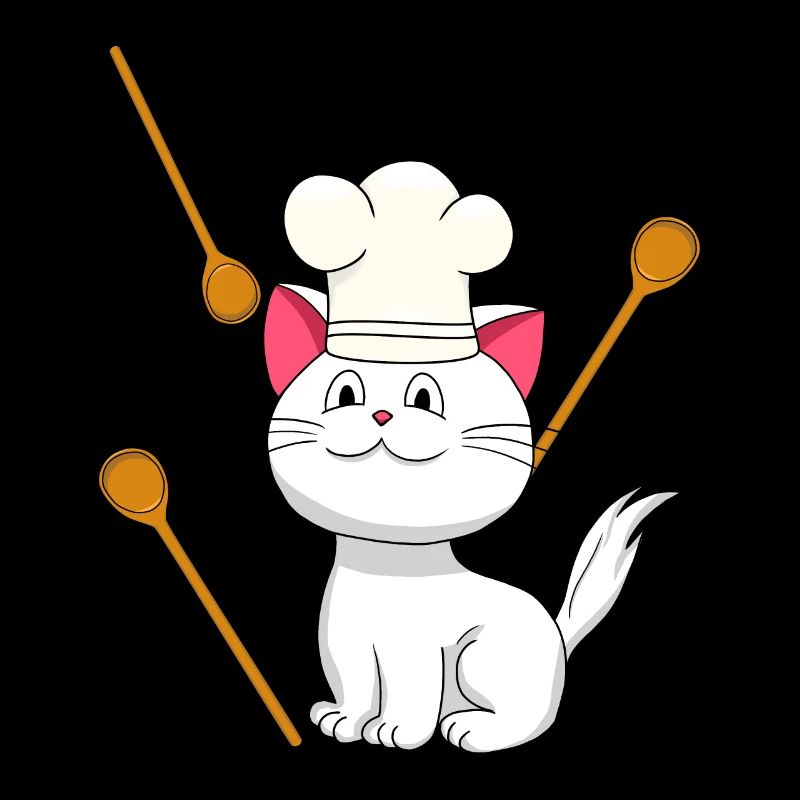 Cat Chef Chef's Hat Birthday Gift Cooking