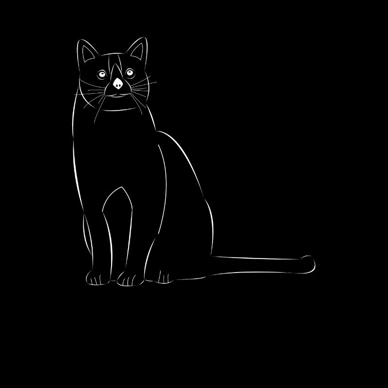 Katze gezeichnet
