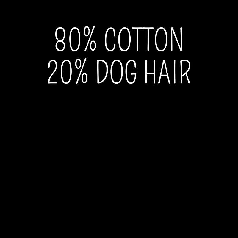 Drôle de citation de chien en 80% coton,