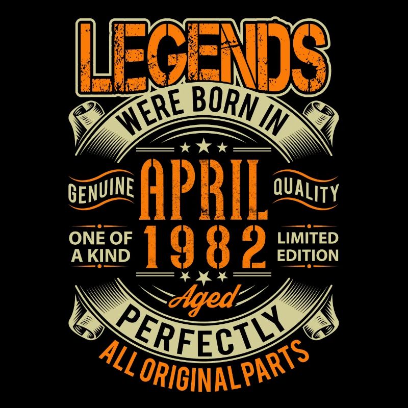 1982 April Geburtstag Legende