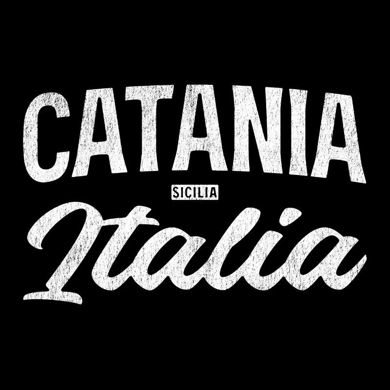 Catania Italia Vintage Script