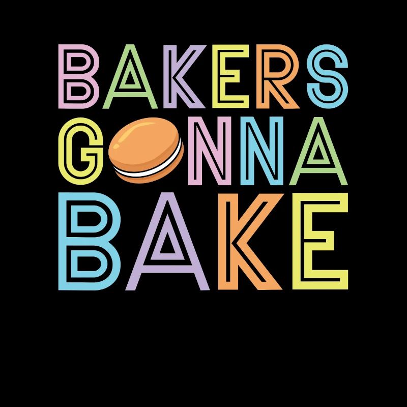 Macaron Bakers Gonna Baker Retro Sweets Cooking