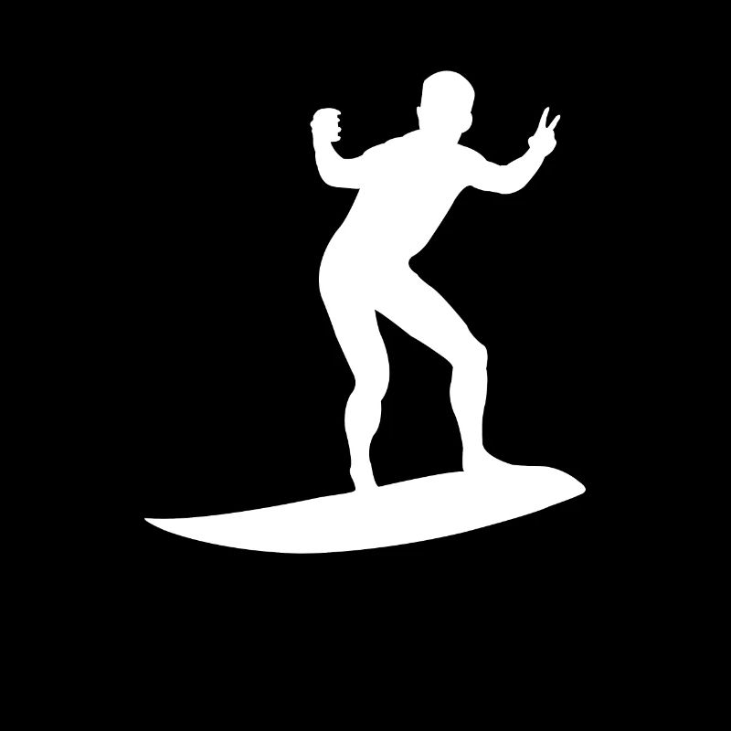 Silhouette de surfeur