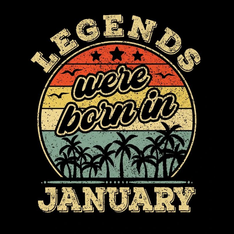 Janvier Anniversaire Janvier Born Legend Gift