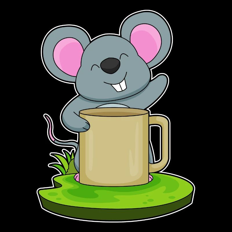 Maus Becher Kaffee