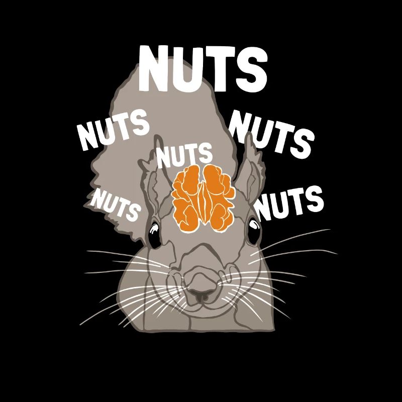 Nuts Brain Fuchshörnchen Grauhörnchen Squirrel