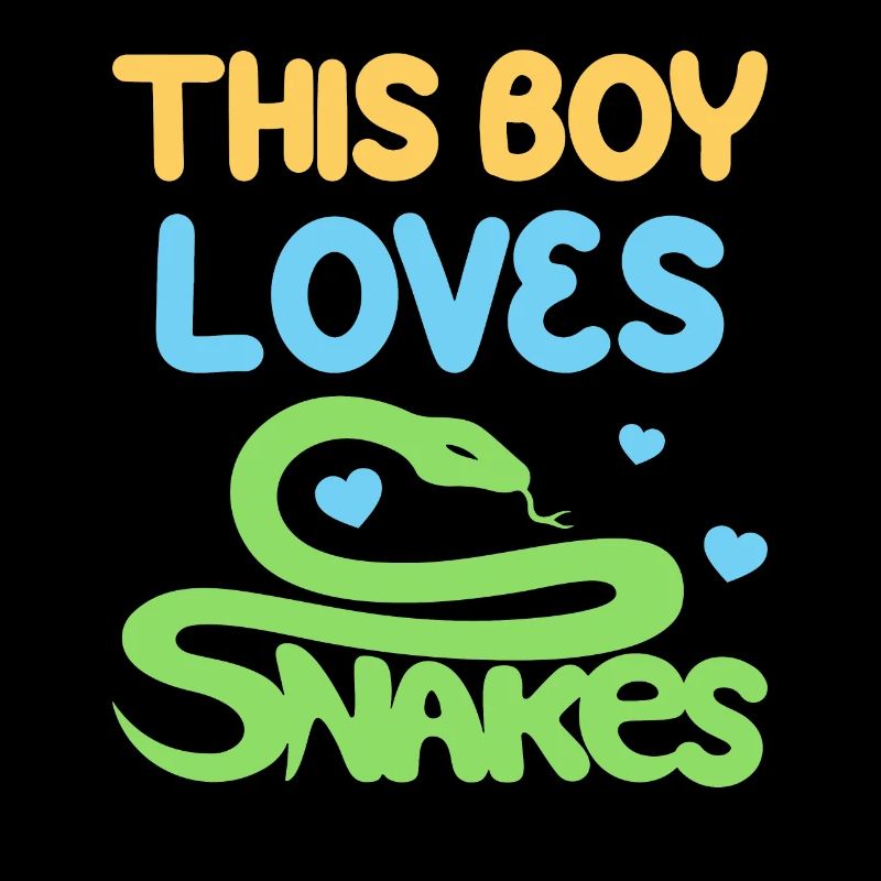 This boy loves snakes