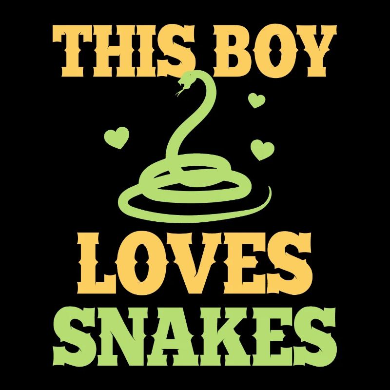 This boy loves snakes