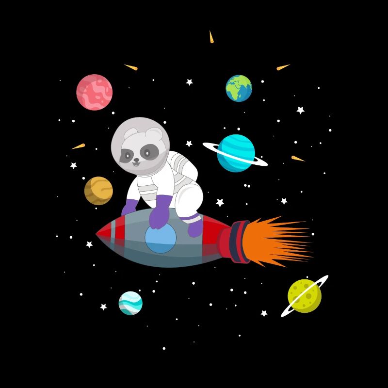 Future astronaut panda bear zookeeper wildlife
