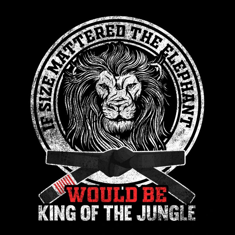 Size Dont Matter Cool Lion Jiu Jitsu