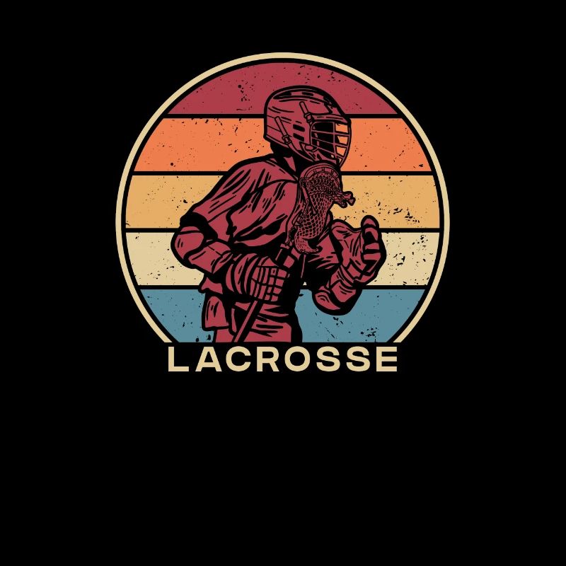 Retro Lax Player Polocrosse Intercrosse Trainer