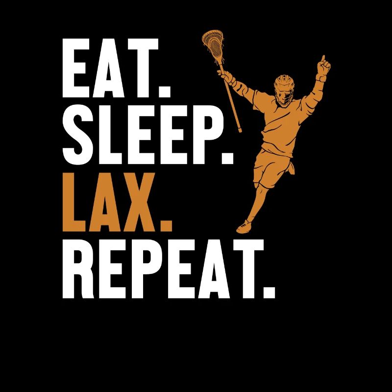 Eat Sleep Lax Repeat Intercrosse Lax Spieler