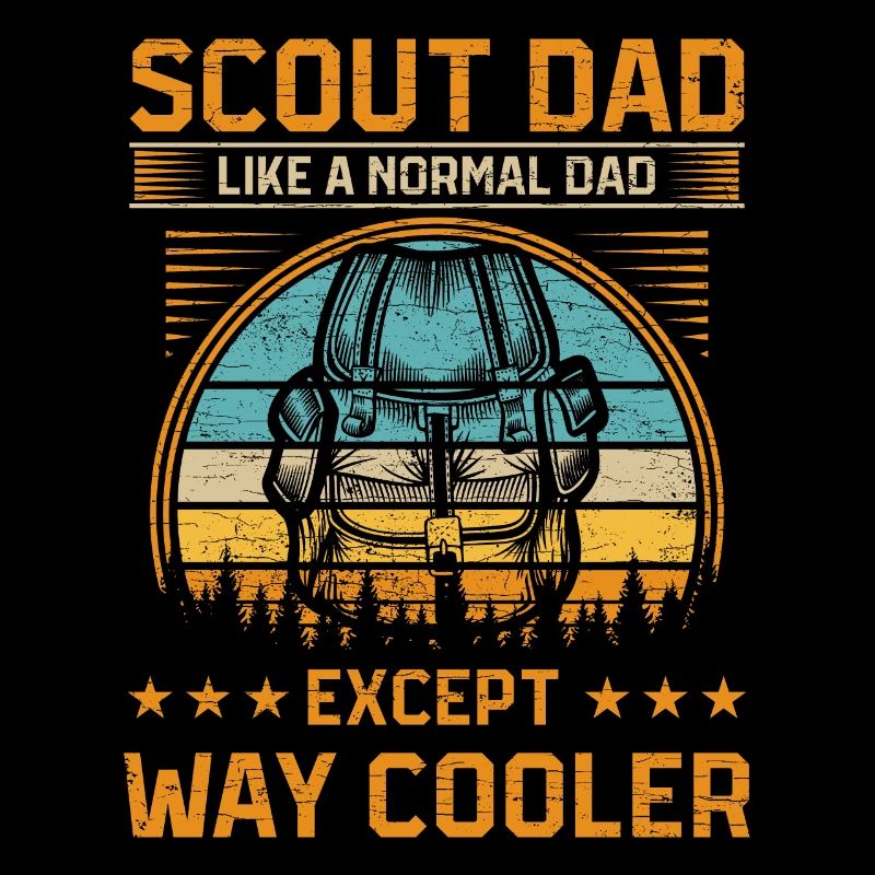 Pfadfinder Camper Camping Dad
