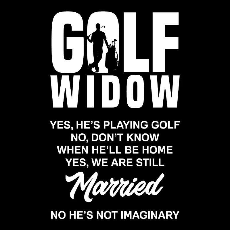 Golf Witwe Lustiges Golfer Ehefrau Geschenk