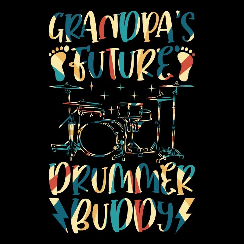 Drum Player Baby Drummer - Grandpa's Future Drumme