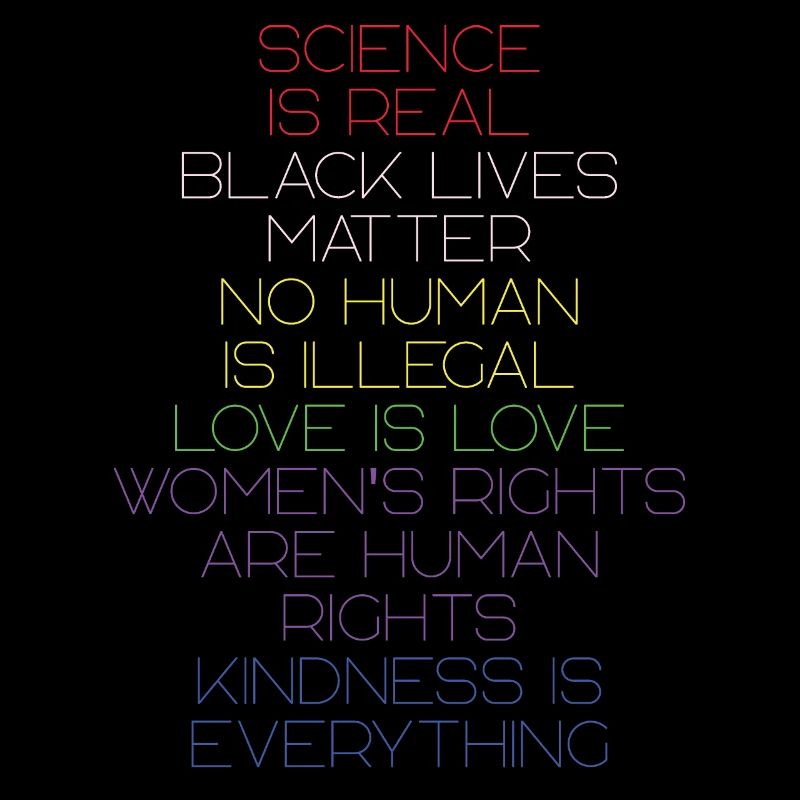 Science is real BLM Human Rights