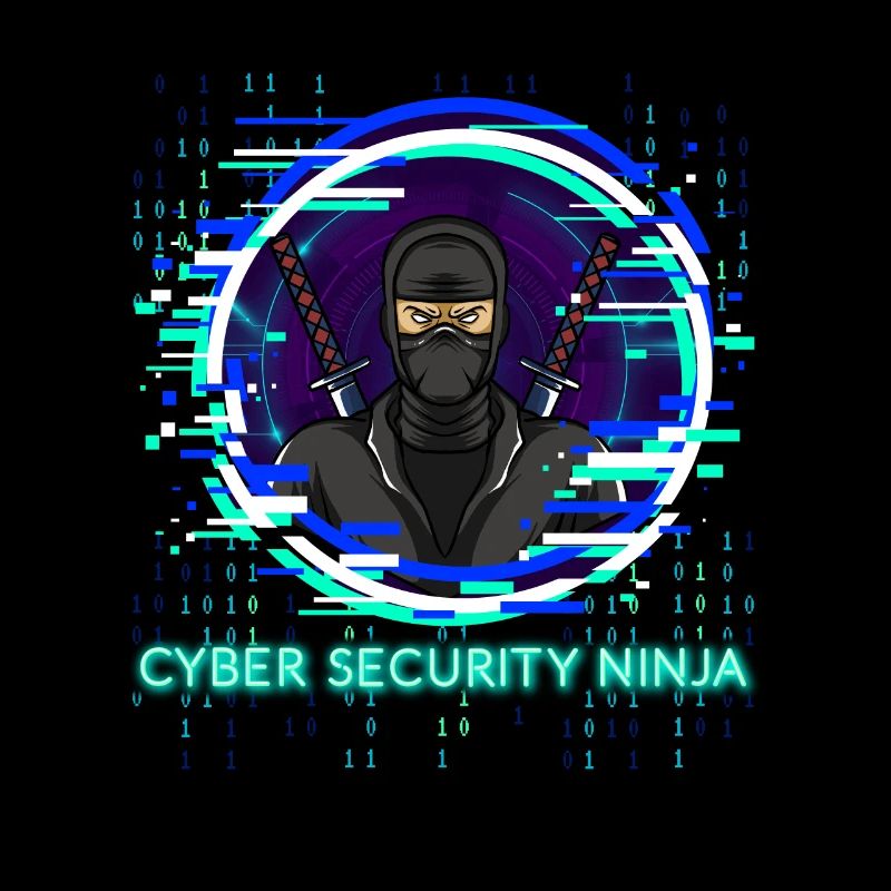 Cyber Security Ninja Programmierer Nerd Design