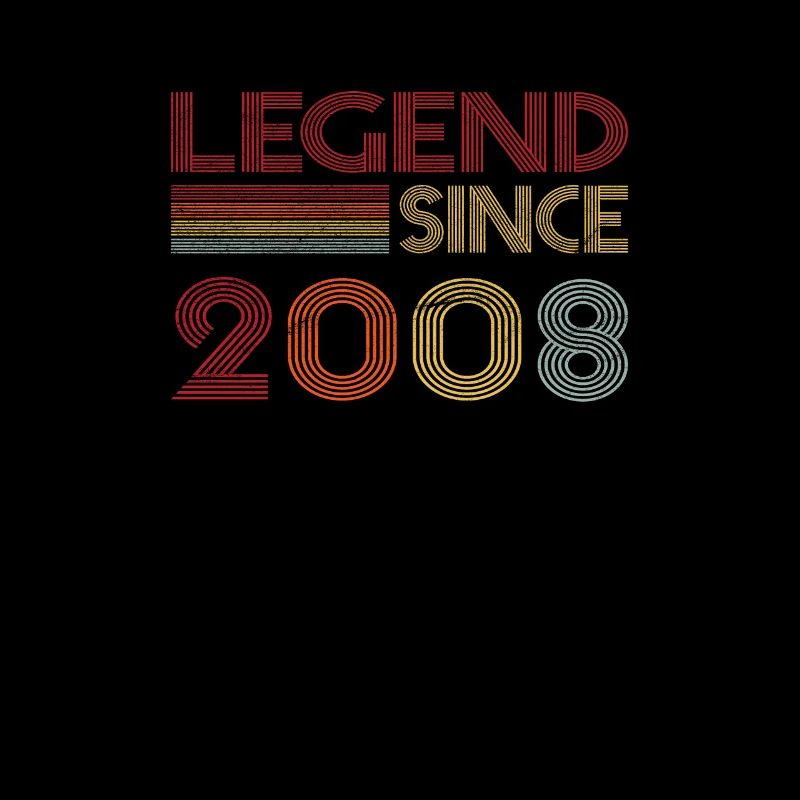 2008 Geburtstag Legend since Retro Vintage