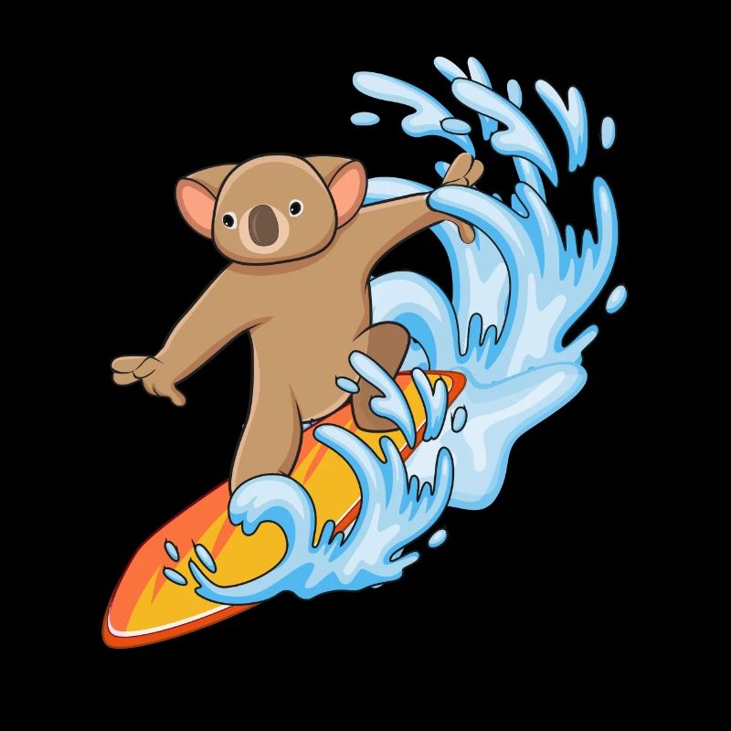 Koala-Liebhaber Koala-Flüsterer Tier-Surfer