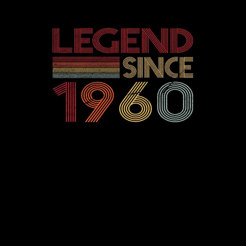 1960 Geburtstag Legend since Retro Vintage