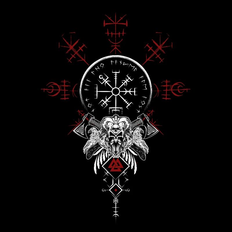 Celtic Vikinger Vegvisir compass Vikings