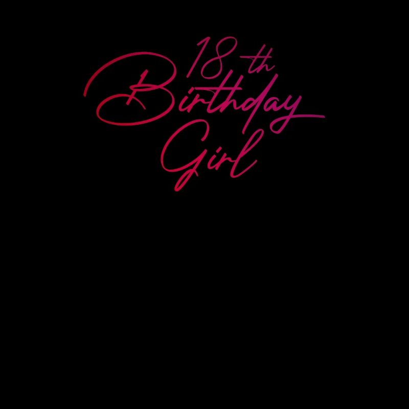 18. Geburtstag Mädchen 18. Jahre alt