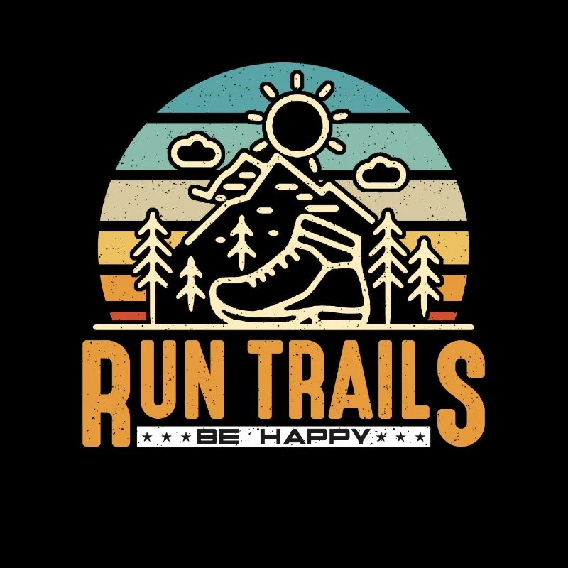 Trail Running Run Trails Be Happy Retro Athletes