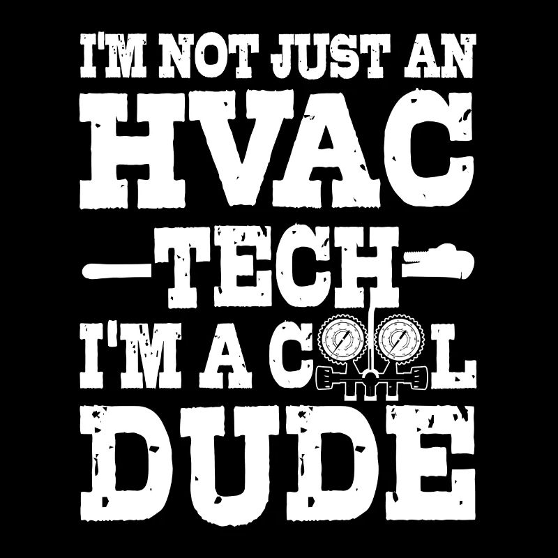 Drôle de technicien en CVC robe Hvac tech cool guy