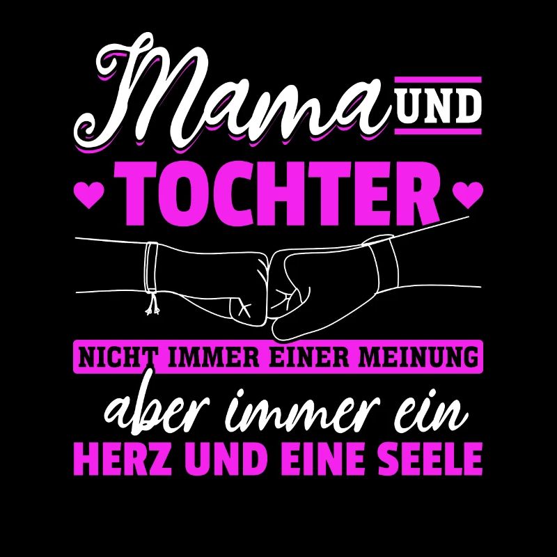 tolles Muttertag Spruch - ein Herz und eine Seele.
