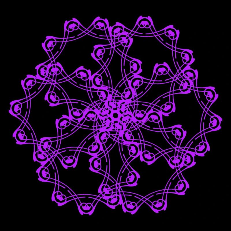 Random patterns circled