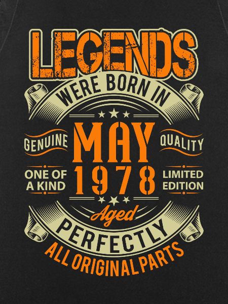 1978 May Birthday Legend
