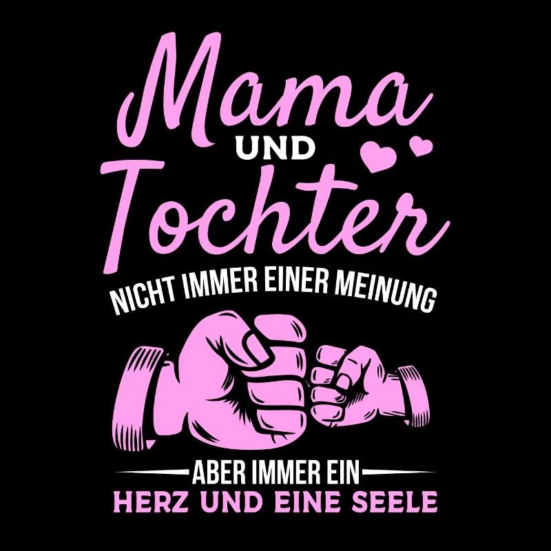 tolles Muttertag Spruch - ein Herz und eine Seele.