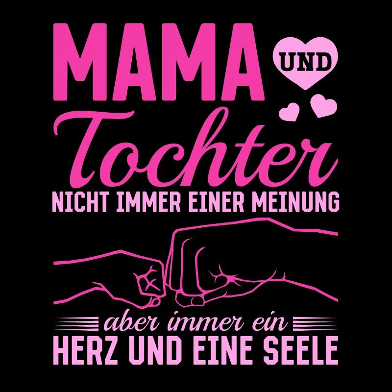 tolles Muttertag Spruch - ein Herz und eine Seele.