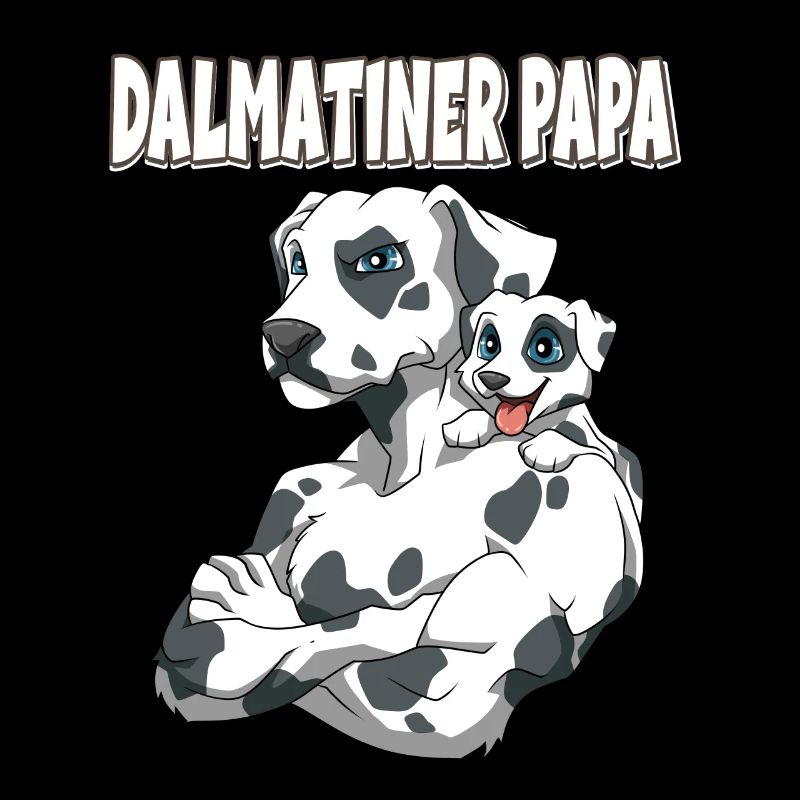 Dalmatiner Papa mit Dalmatiner Kind